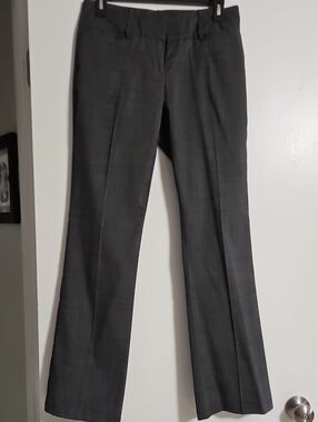 New York & Company Women's Gray Boot Flare Dress Pants